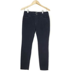 Ann Taylor Loft Curvy Skinny Corduroy Pants Size 27/4 Petite Black